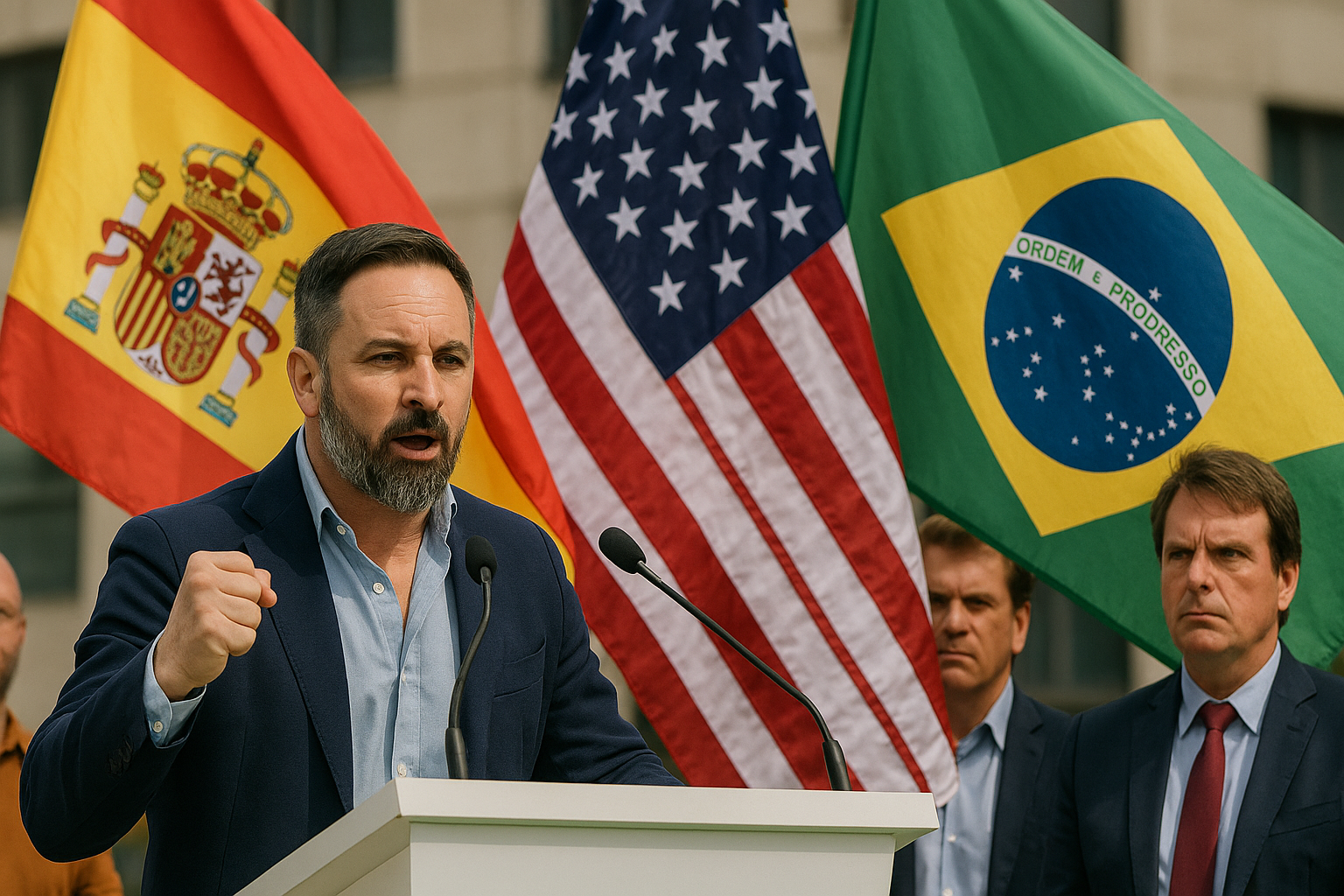 Abascal defiende a Kirk y Bolsonaro antes de la cumbre de Vox