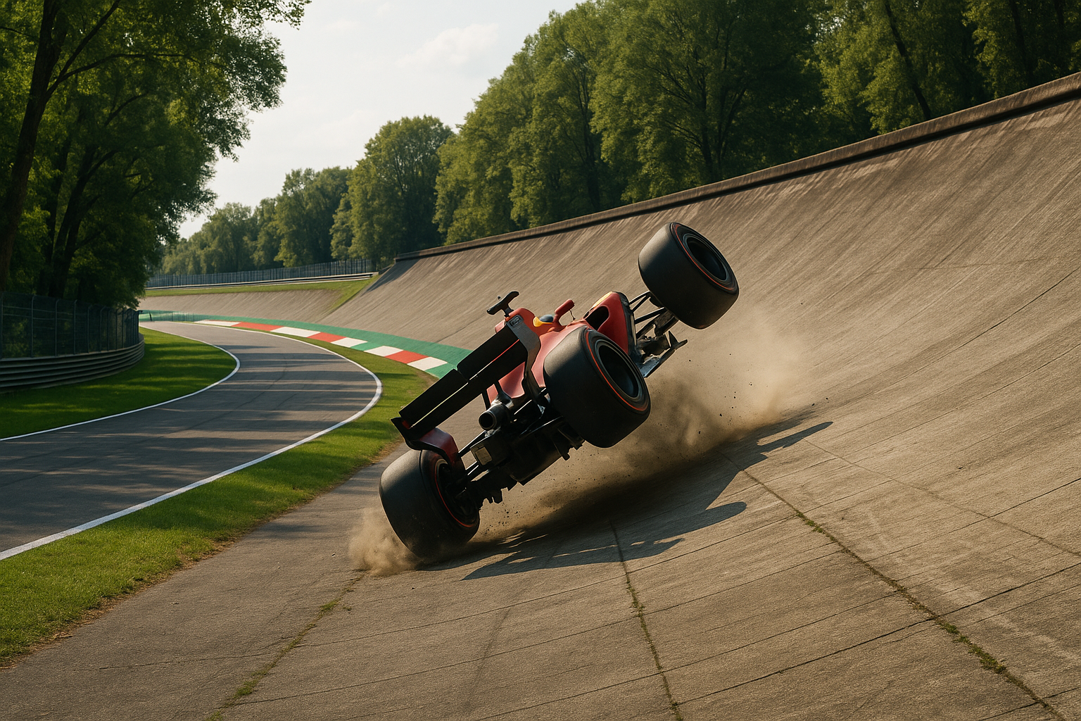F1 en Italia: Lo que sucede cuando se pierde la carga aerodinámica