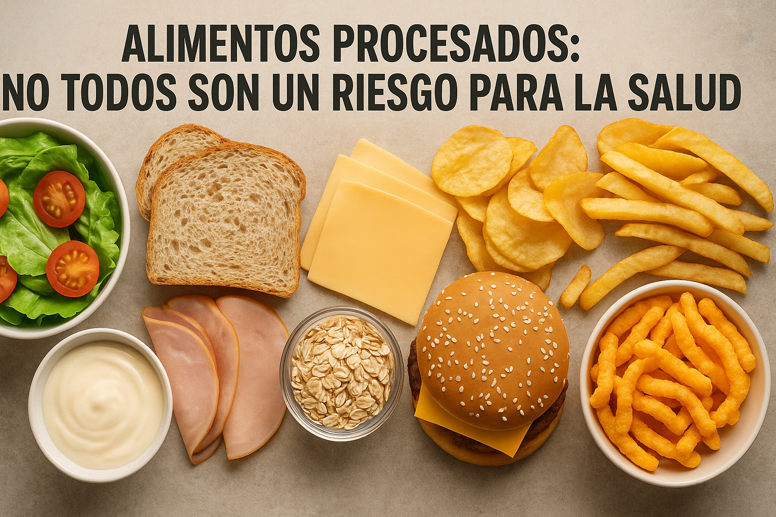 Alimentos procesados: no todos son un riesgo para la salud