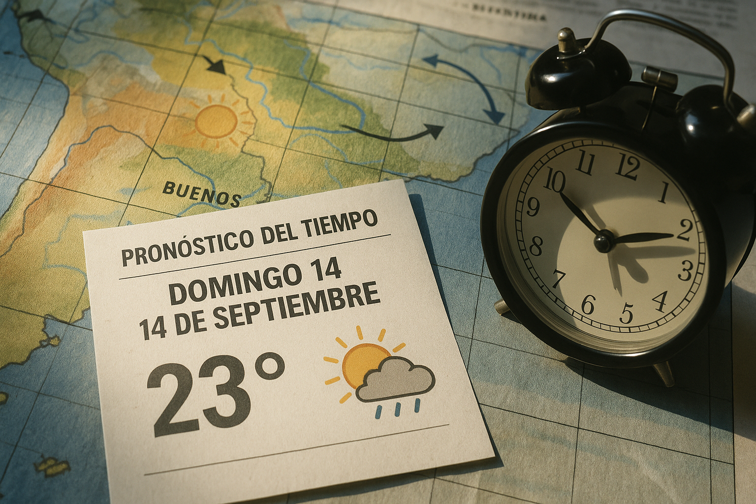 Pronóstico del tiempo para el domingo 14 de septiembre en Argentina