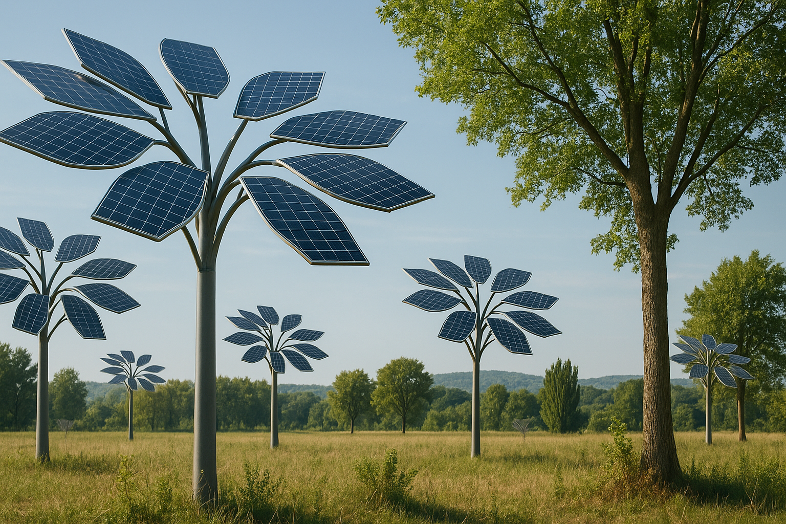 Los árboles solares buscan resolver la paradoja de las renovables