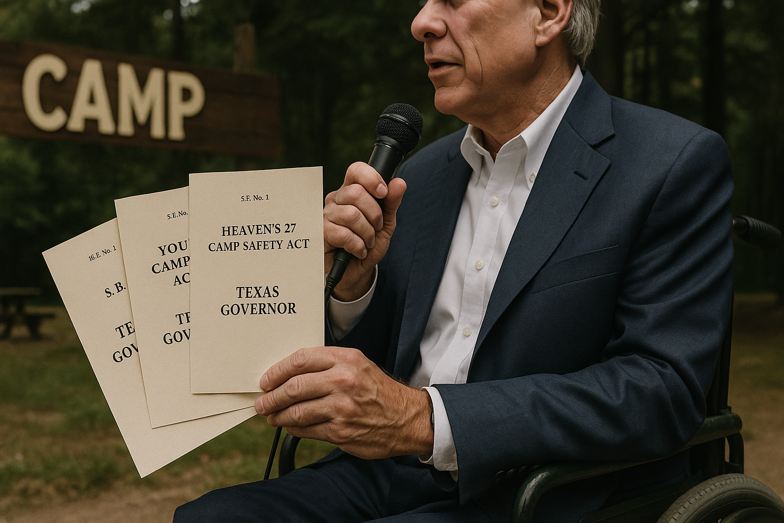 Greg Abbott anuncia tres nuevas leyes para campamentos en Texas