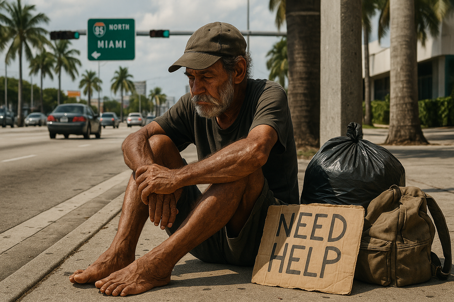 La dura historia de un cubano que lleva 27 años en las calles de Miami