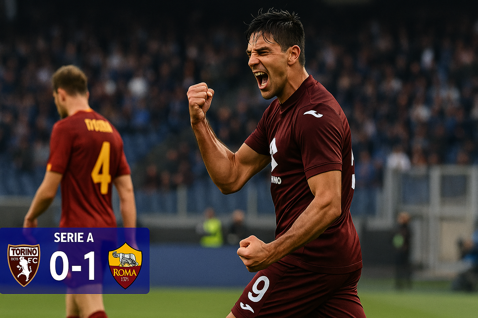 Torino venció a Roma 1-0 en la Serie A con gol de Giovanni Simeone