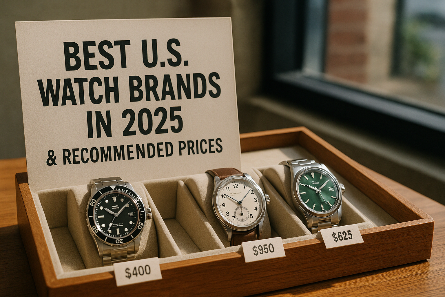 Las mejores marcas de relojes de EE.UU. en 2025 y sus precios recomendados