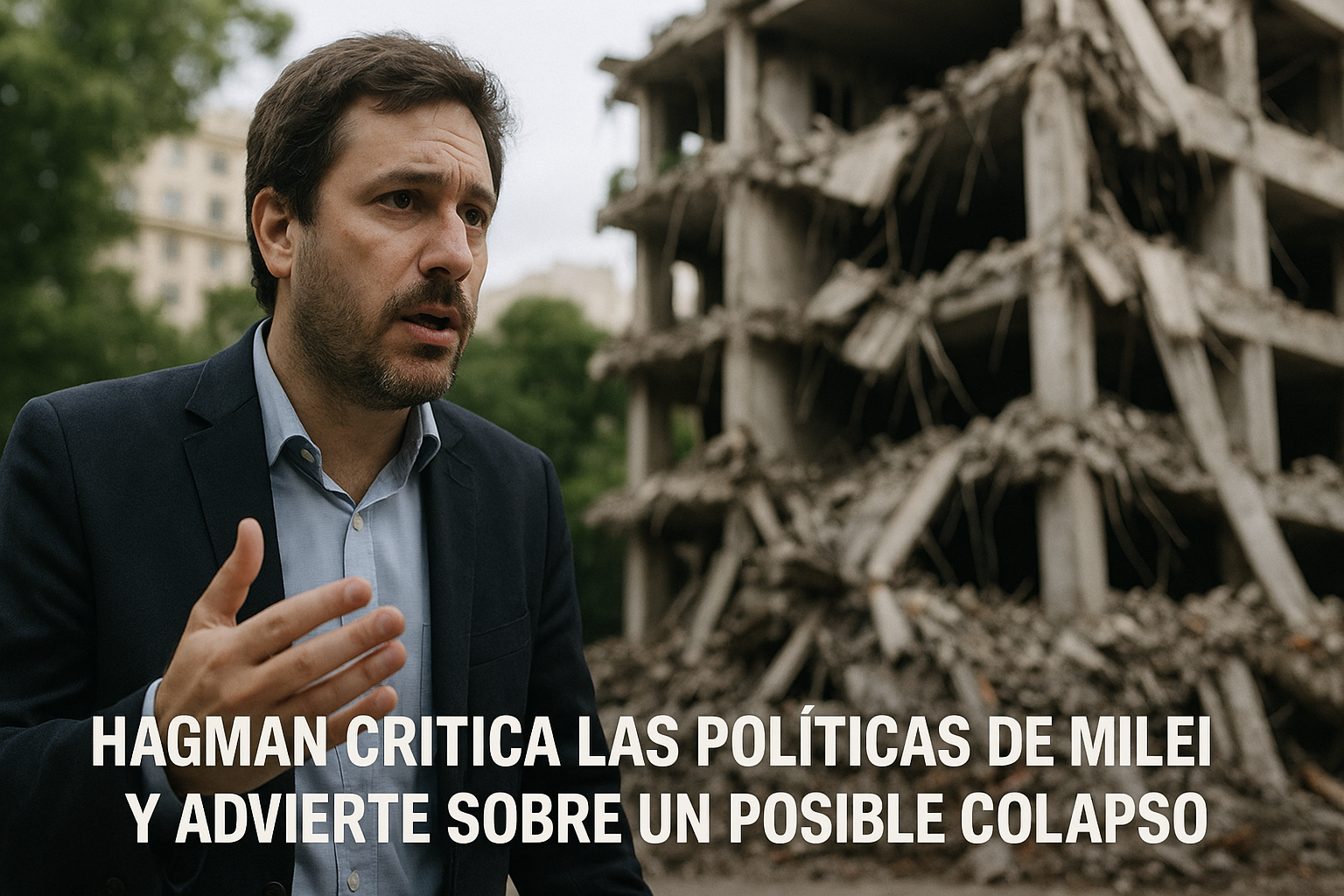 Hagman critica las políticas de Milei y advierte sobre un posible colapso