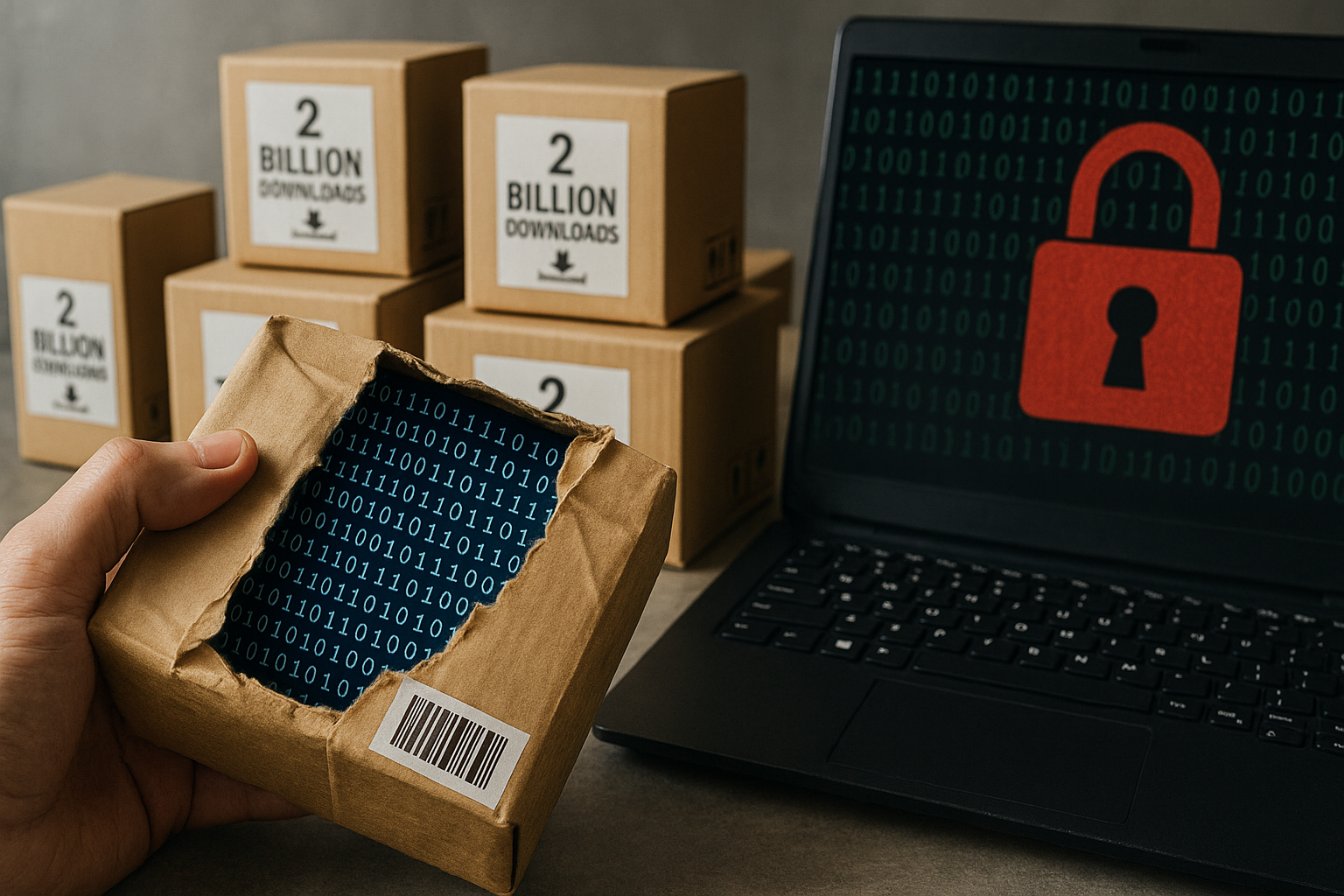 Ataque a cadena de suministro afecta paquetes de software con 2 mil millones de descargas