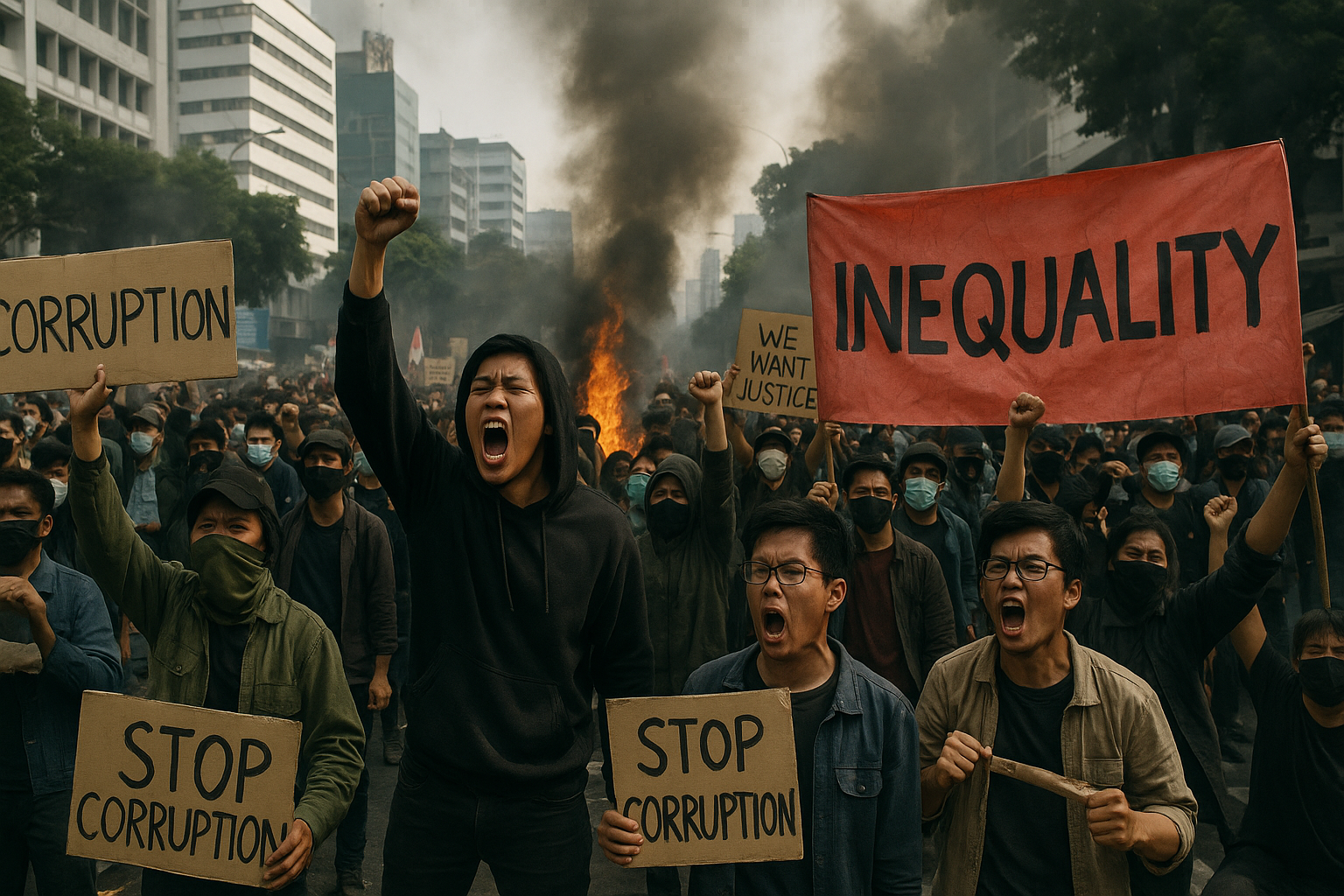 Protestas en Asia: corrupción e inequidad desatan la furia