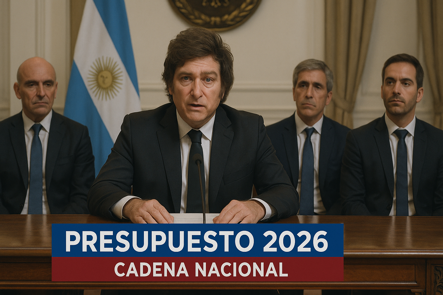 Milei presenta Presupuesto 2026 en cadena nacional