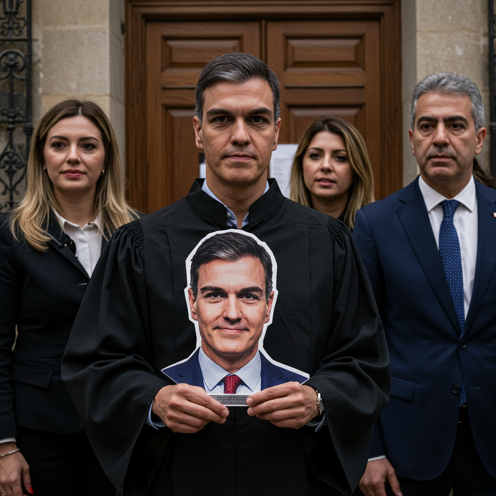 Seis imputados por el ahorcamiento de un muñeco de Sánchez en Nochevieja
