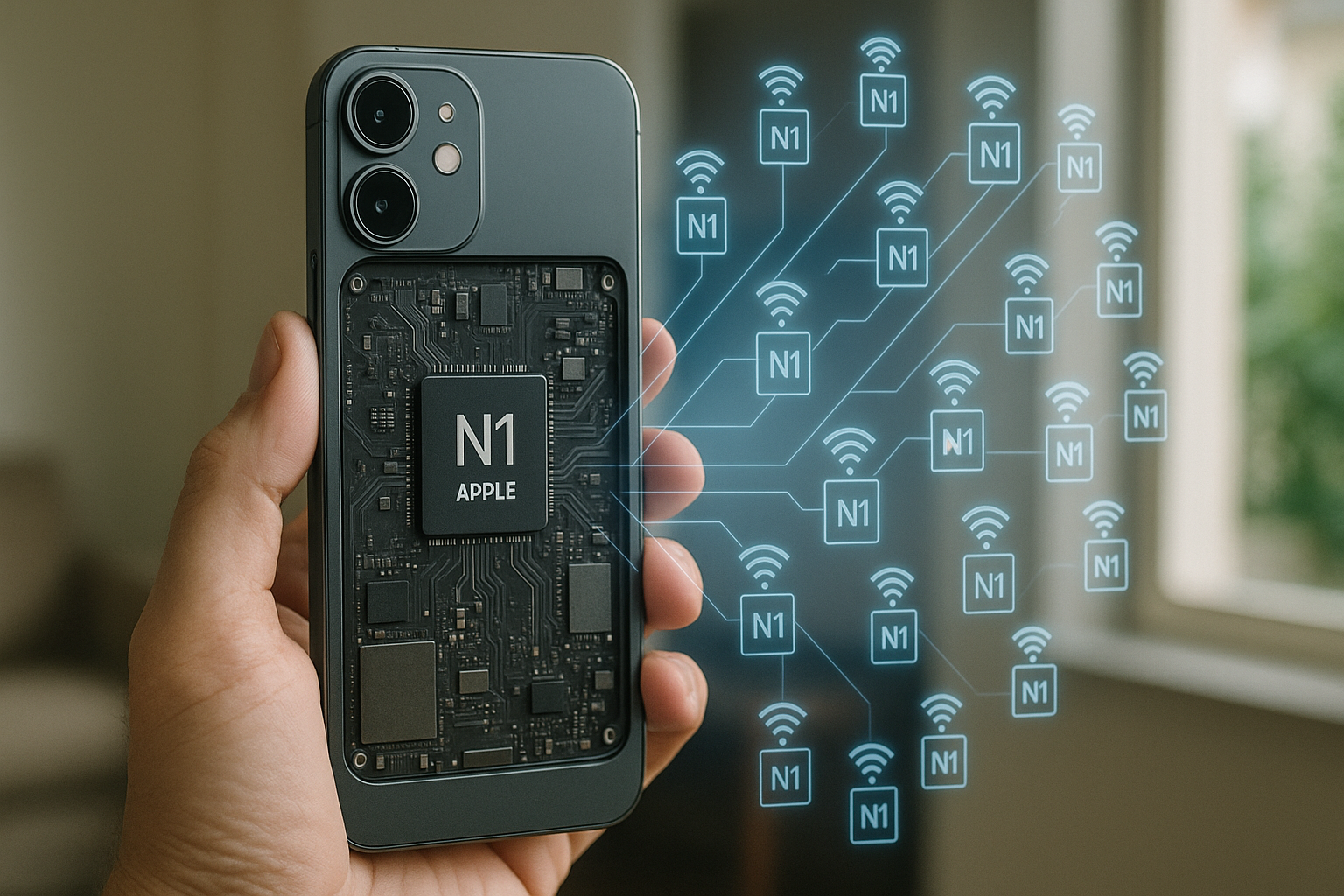 Nuevos iPhones utilizan chip inalámbrico Apple N1 que se expandirá