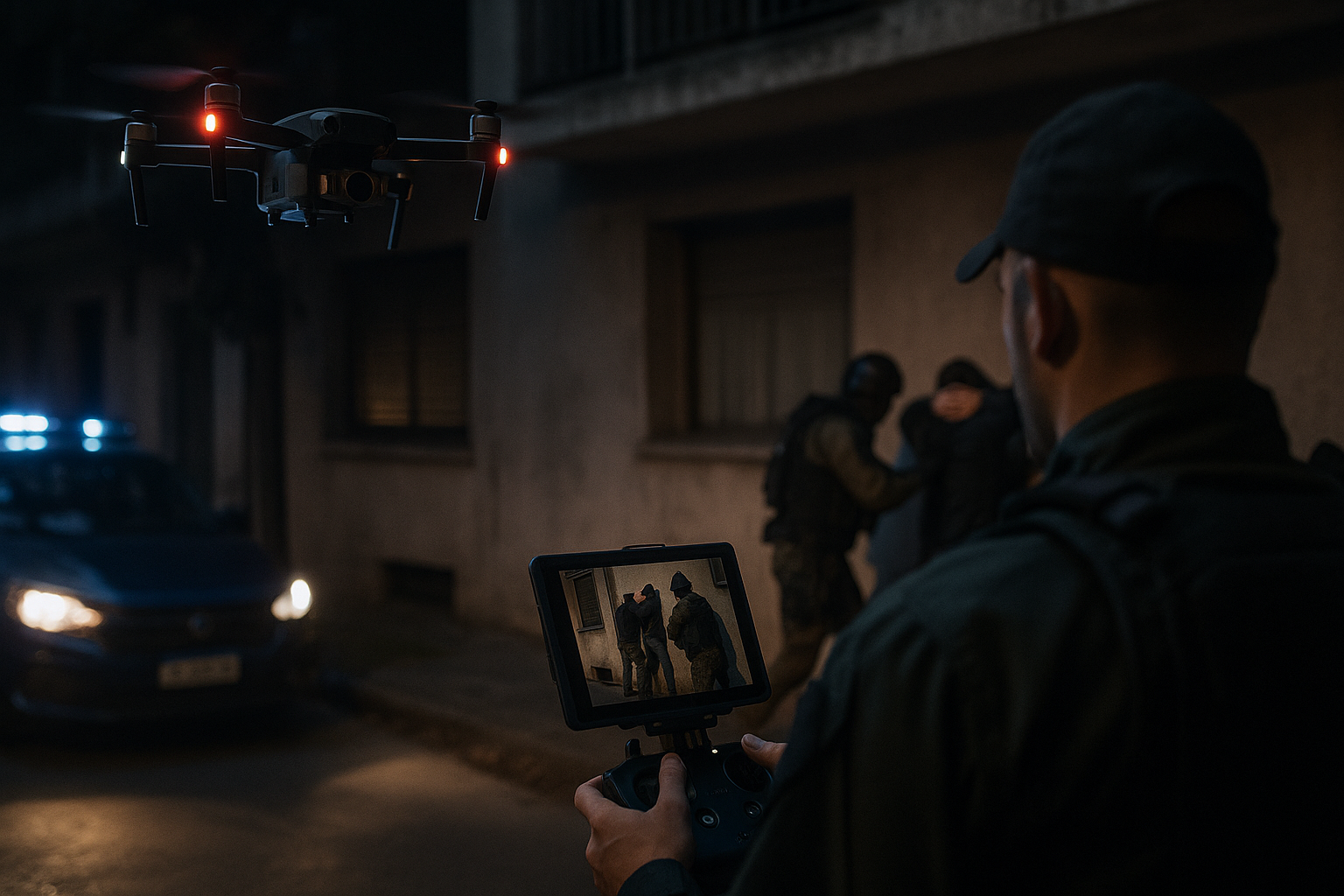 Drones de vigilancia nocturna y tareas de inteligencia para atrapar narco