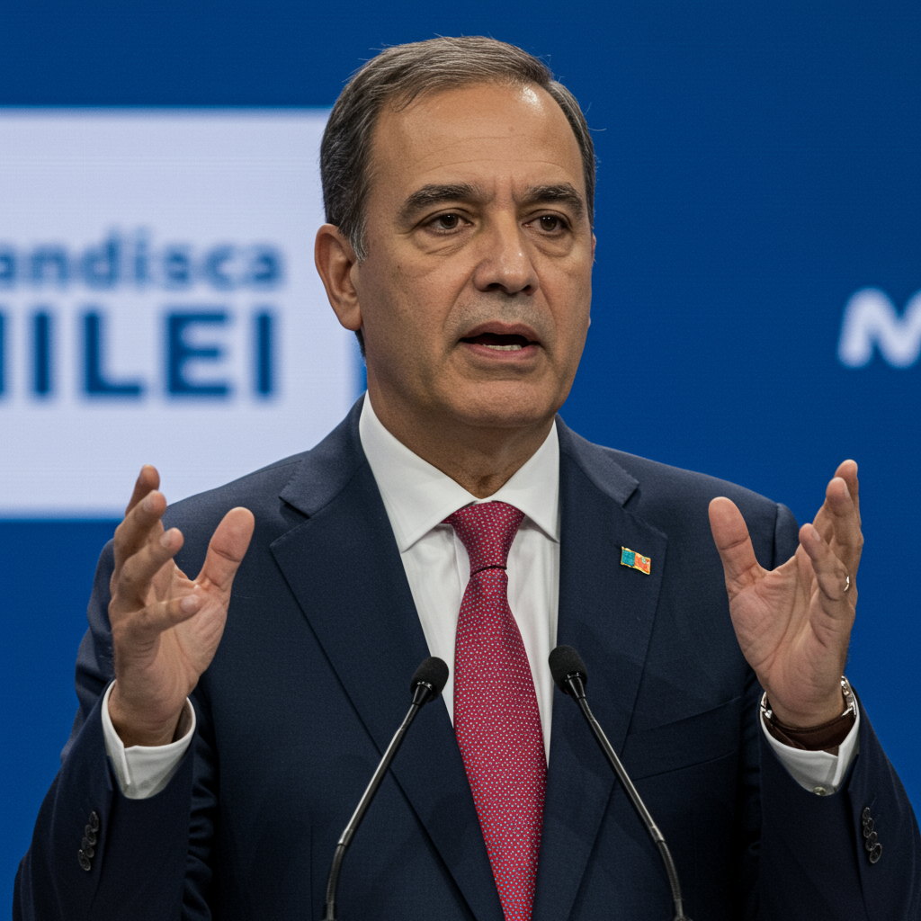 Milei presenta medidas y libro en vivo tras polémica por candidato