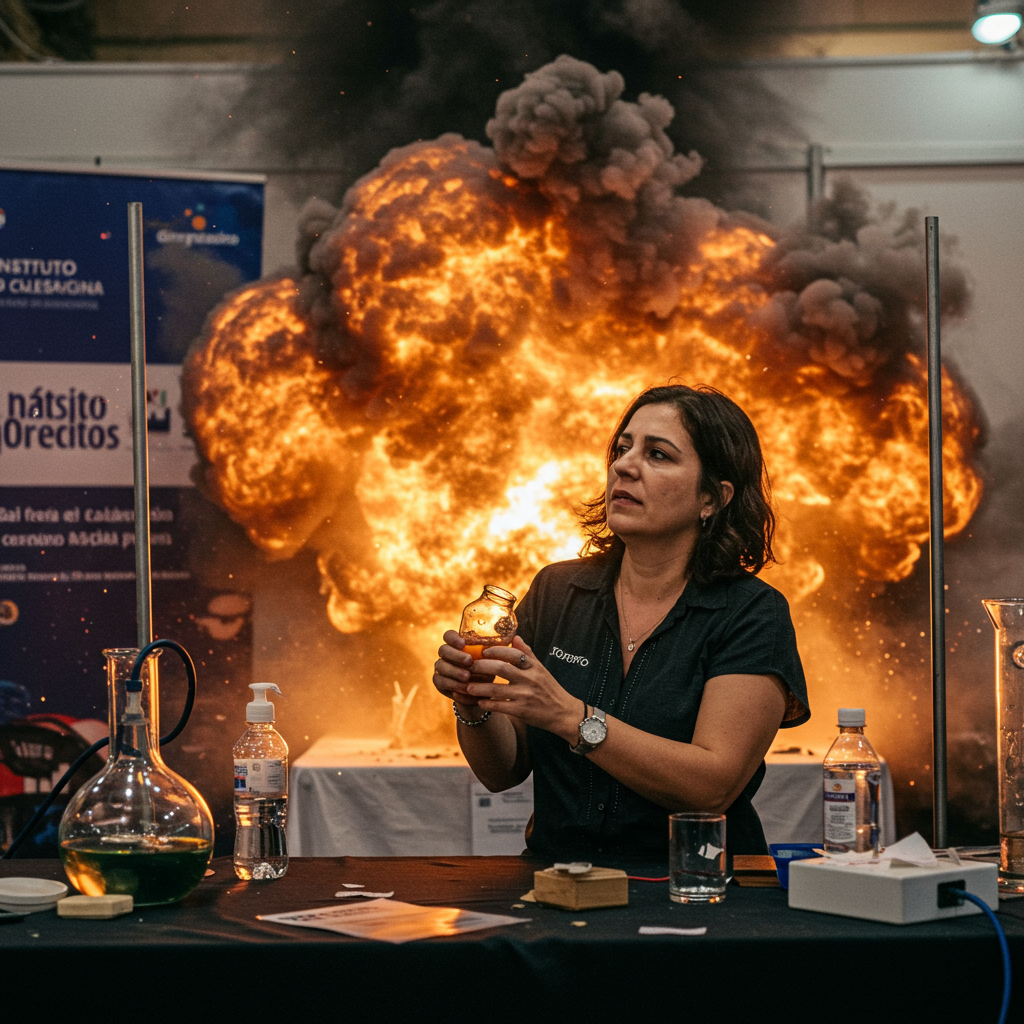 Mujer Herida en Feria de Ciencias de Pergamino Pide Calma Tras Explosión