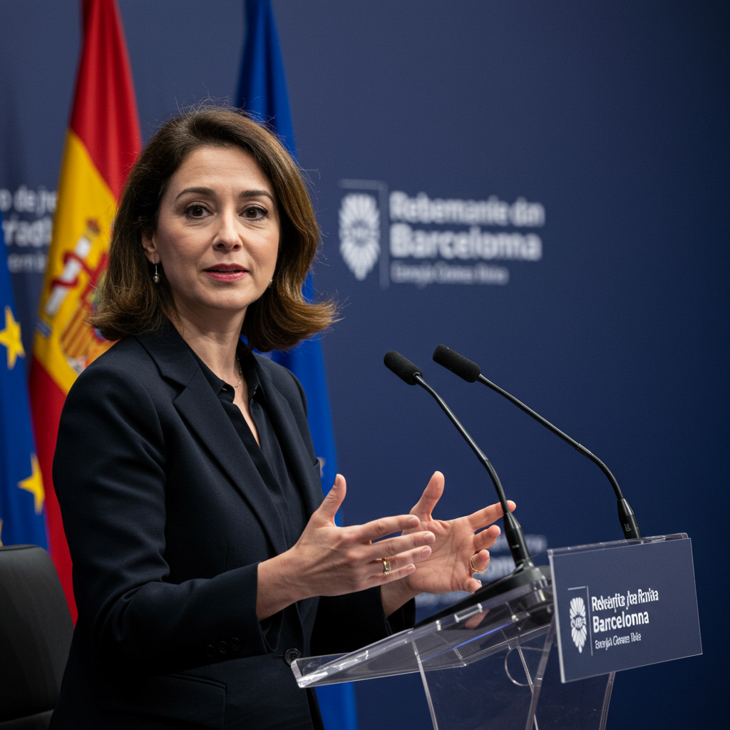Robles defiende en Barcelona el aumento del gasto militar ante la amenaza rusa