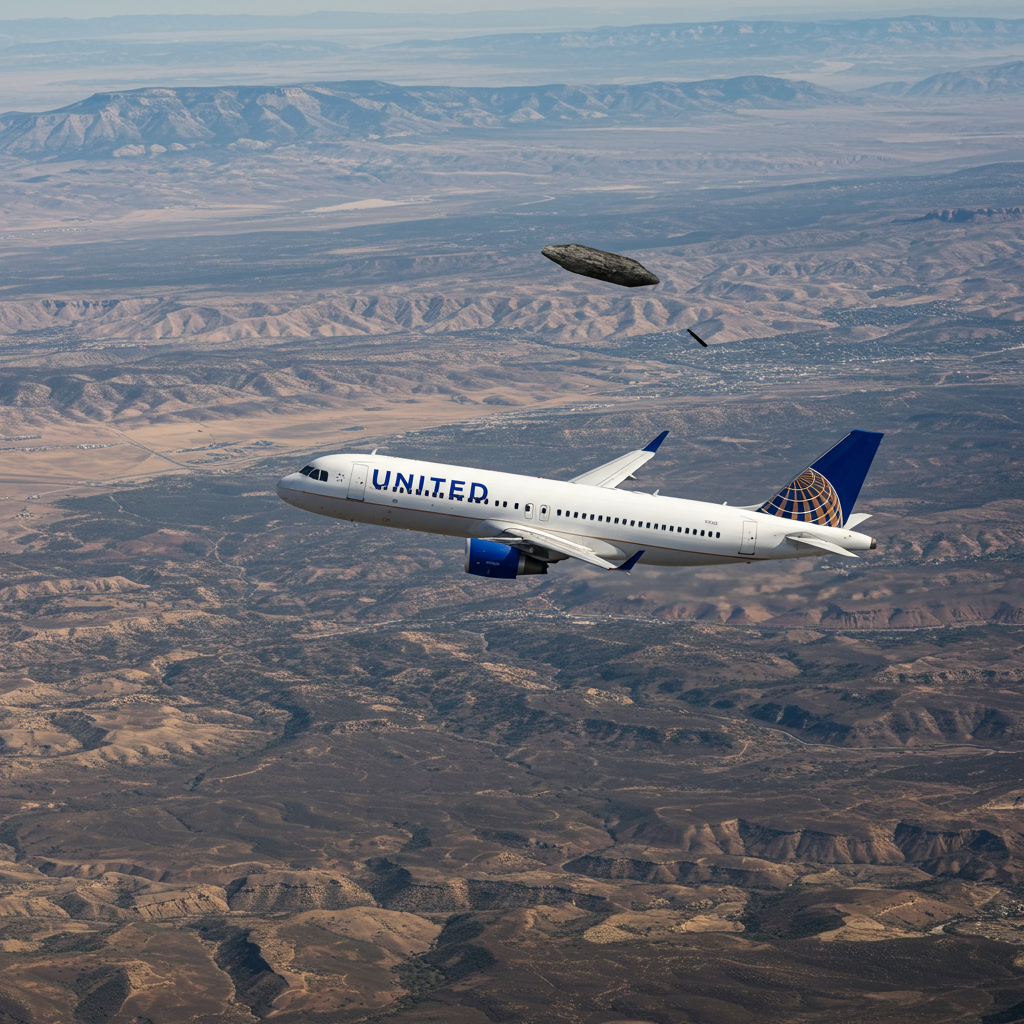 Objeto Desconocido Impacta Vuelo de United Airlines Sobre Utah: Investigan Posib