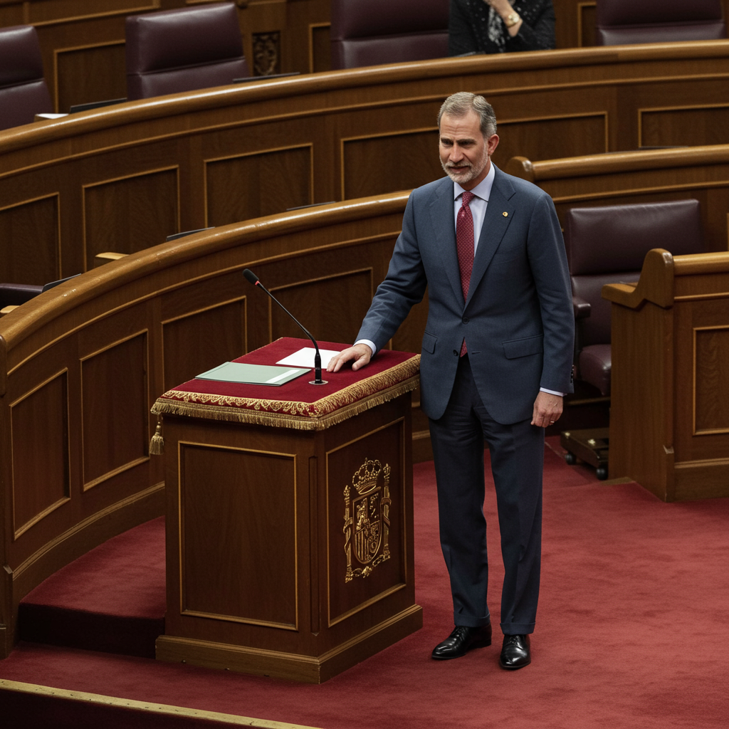 Felipe VI planea acto en el Congreso por 50 años de monarquía sin Juan Carlos I