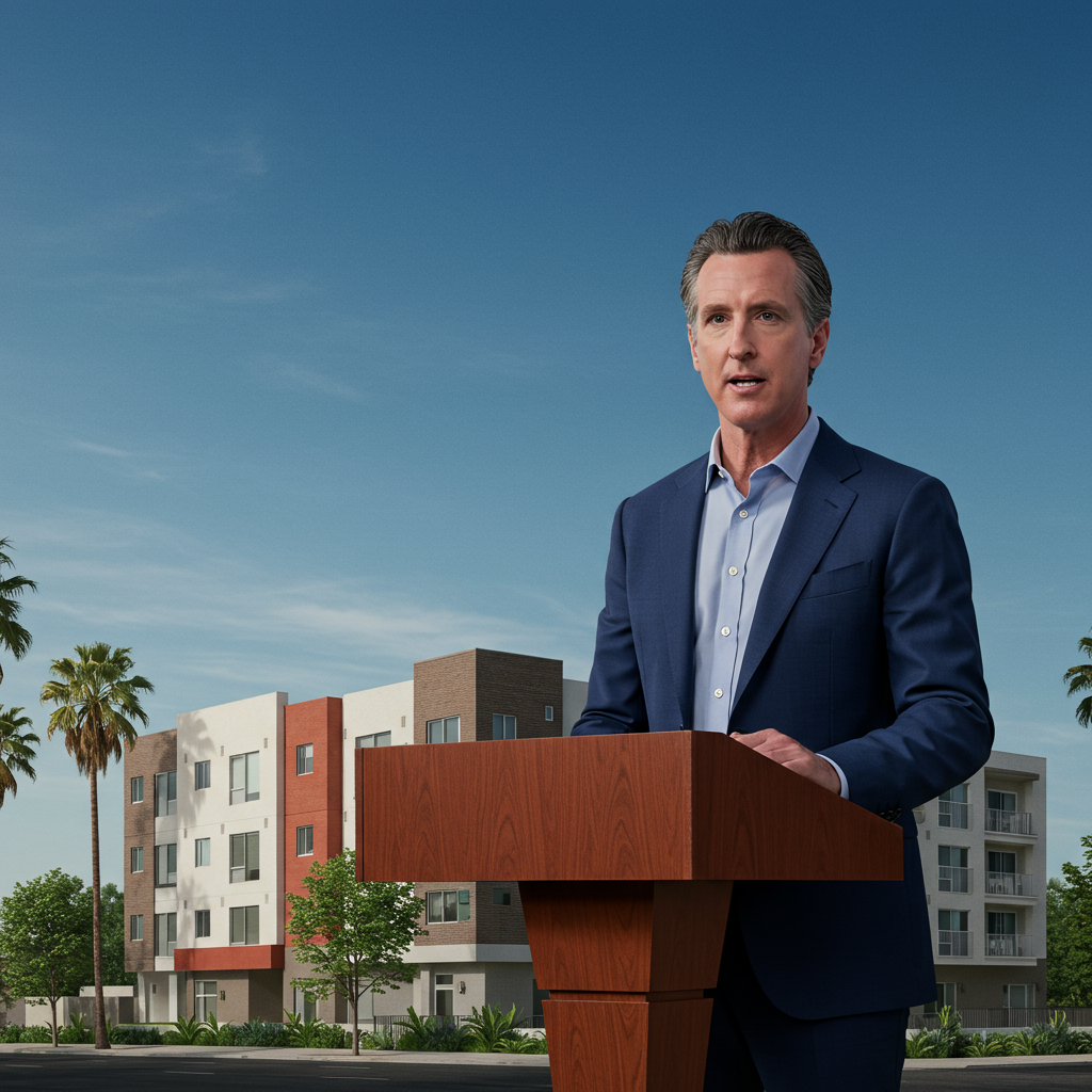Newsom anuncia plan de viviendas asequibles en California