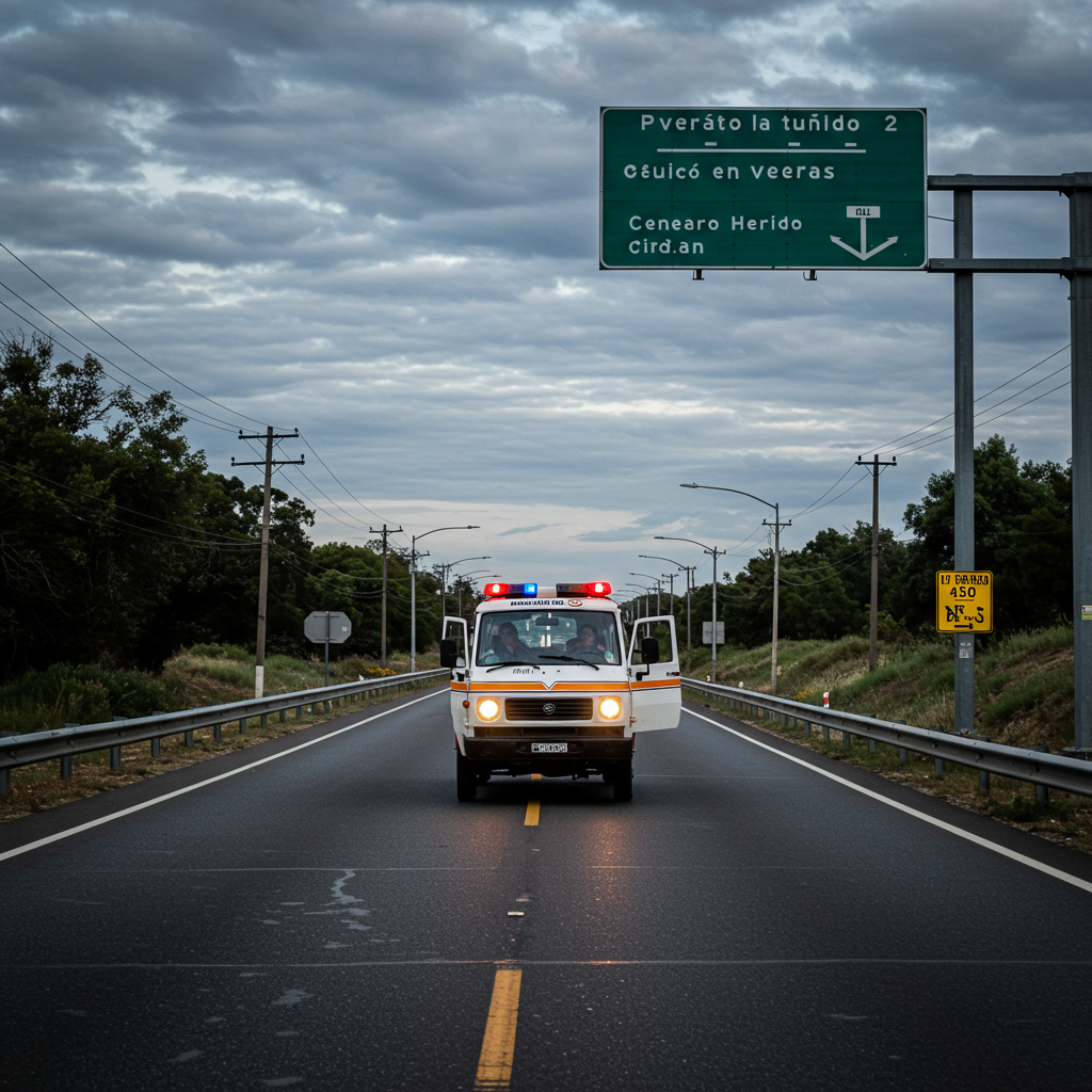 Micro Volcó en Ruta 2: Pasajeros Heridos Cerca de General Pirán